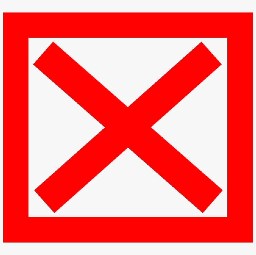 Mb Image/png - Red X In A Box, transparent png #676797