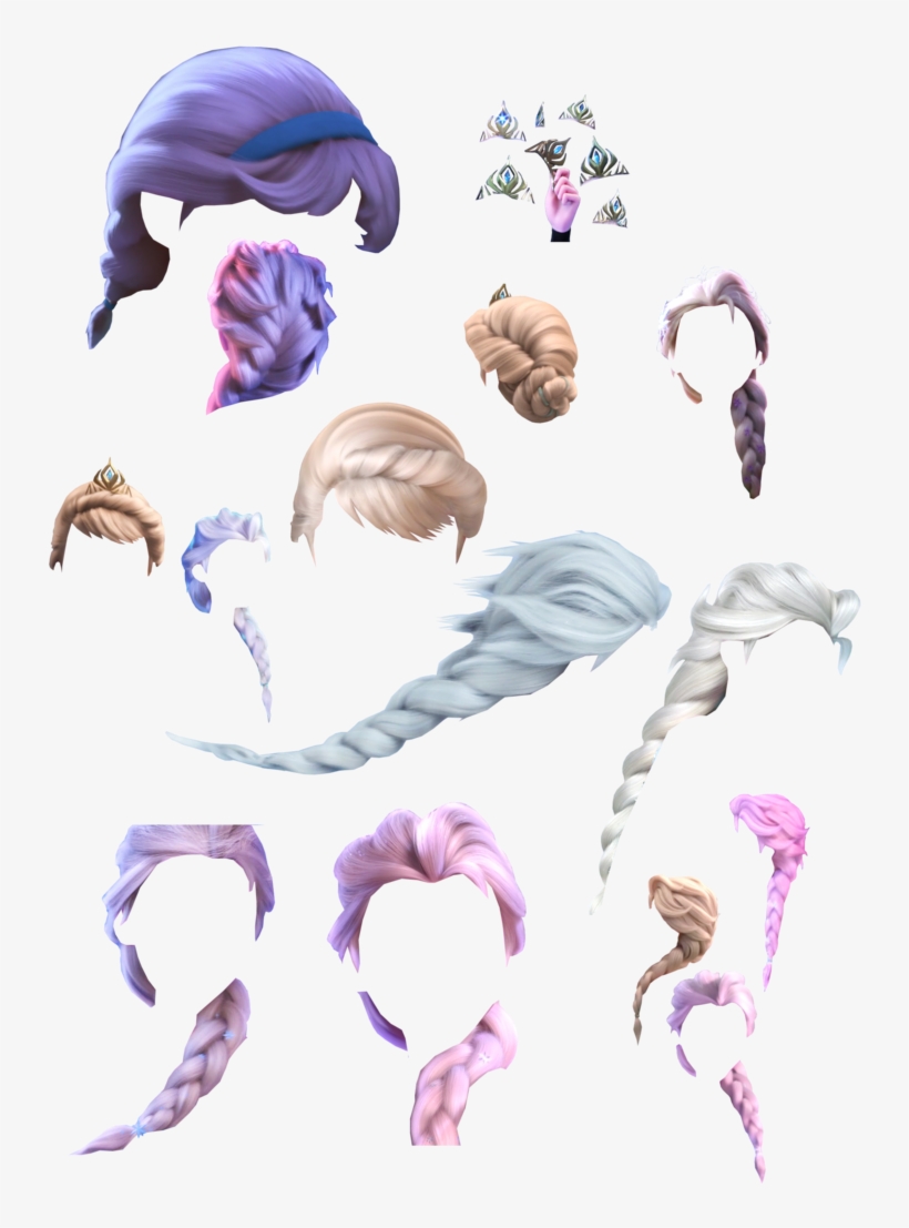 Transparent Background By Simmeh - Elsa Hair Transparent, transparent png #676886