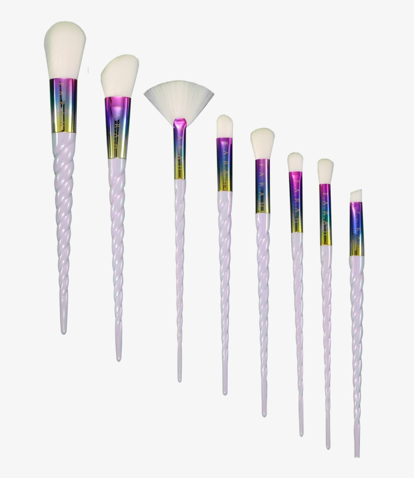 Rainbow White Unicorn Brush Set - Unicorn Brush Png, transparent png #677639