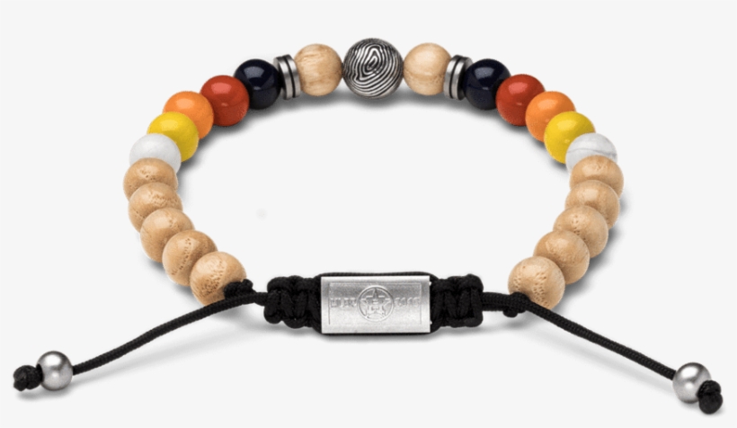 Houston Astros™ Round Macrame Bracelet 8mm - Bracelet, transparent png #678389