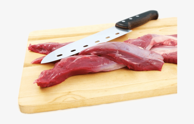 Butcher Cutting Board With Meat - Cutting Board Meat Png, transparent png #678452