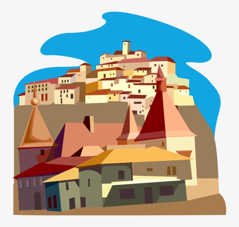 France And Italian Village Buildings - France, transparent png #678709