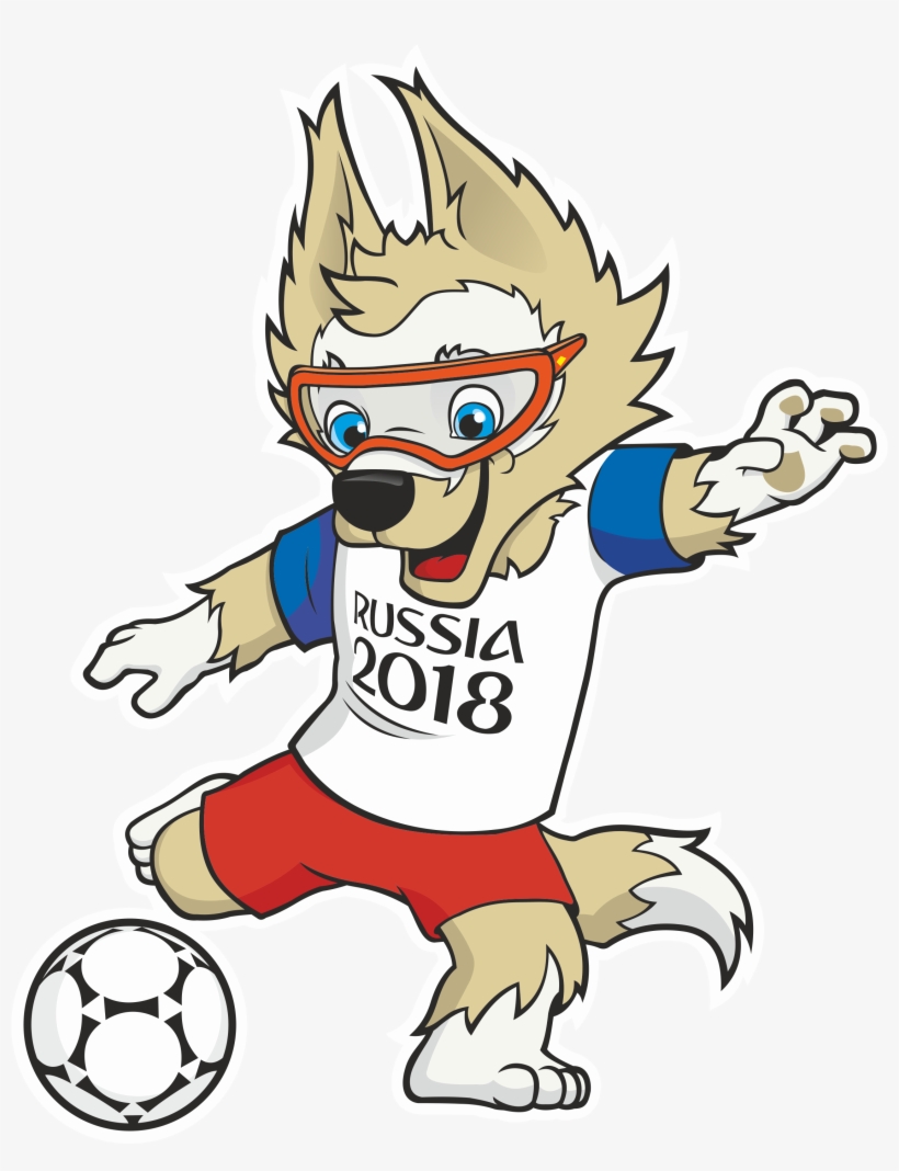 2018 Fifa World Cup Logo & Mascot Zabivaka Logo [fifa - World Cup Russia Mascot, transparent png #679303