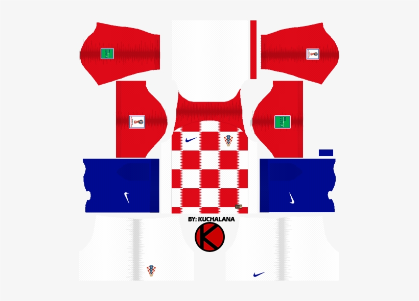 Croatia 2018 World Cup Kit - Croatia Kit Dream League Soccer, transparent png #679912