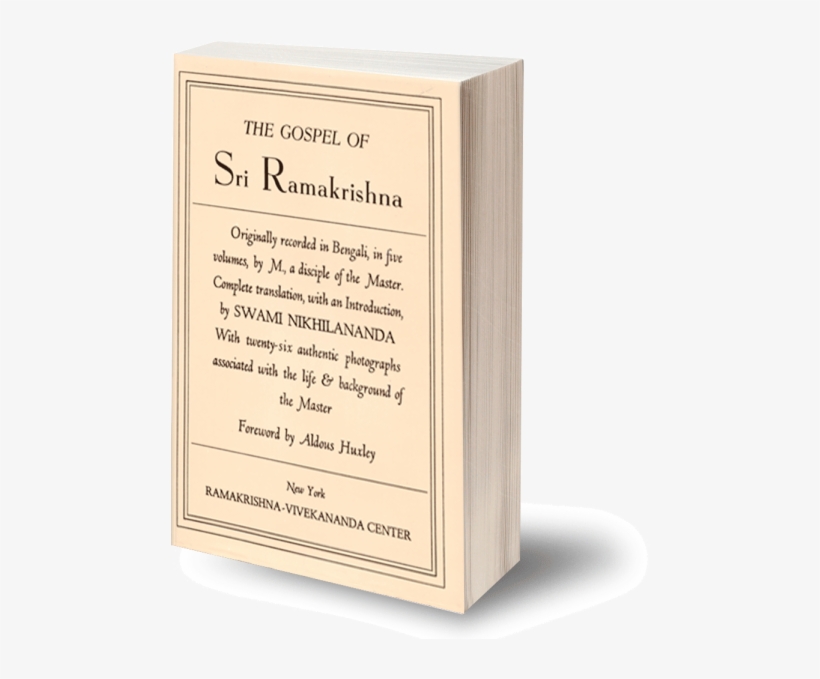 Gospel Of Sri Ramakrishna, transparent png #6700372