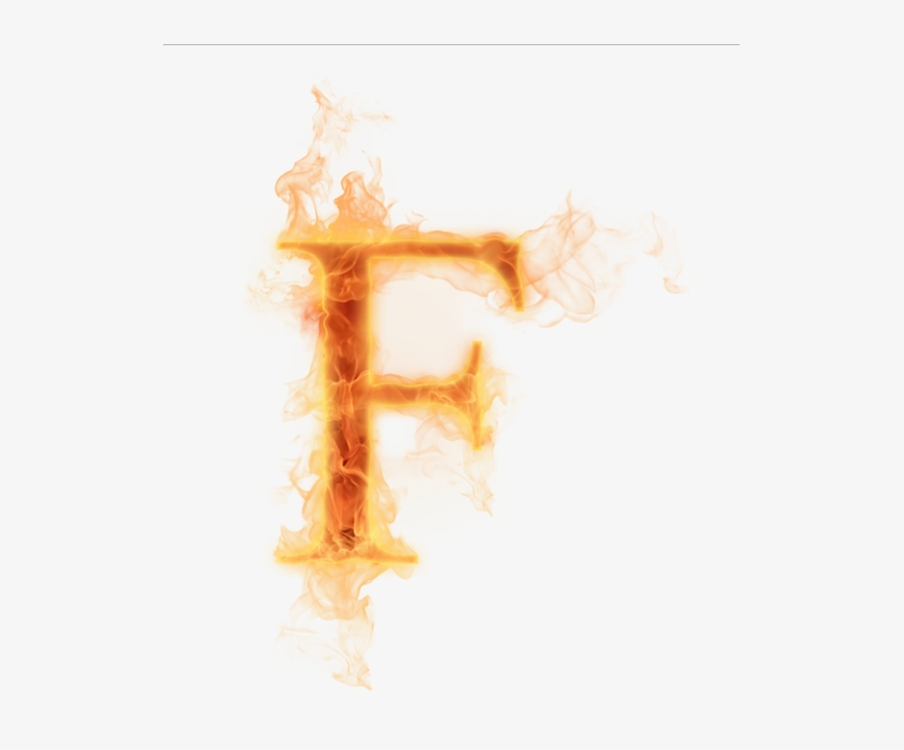 Fire Letter F Png, transparent png #6701505