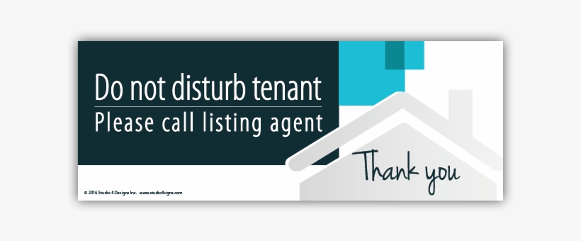 Door Notice Do Not Disturb Tenant, transparent png #6702102