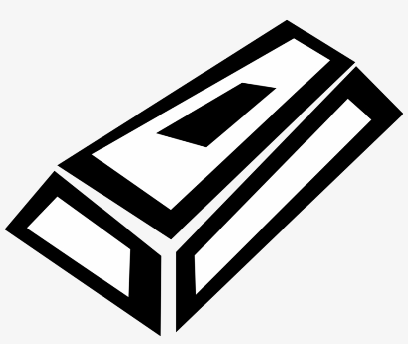 Vector Illustration Of Precious Metal Gold Bar, Gold, transparent png #6705903