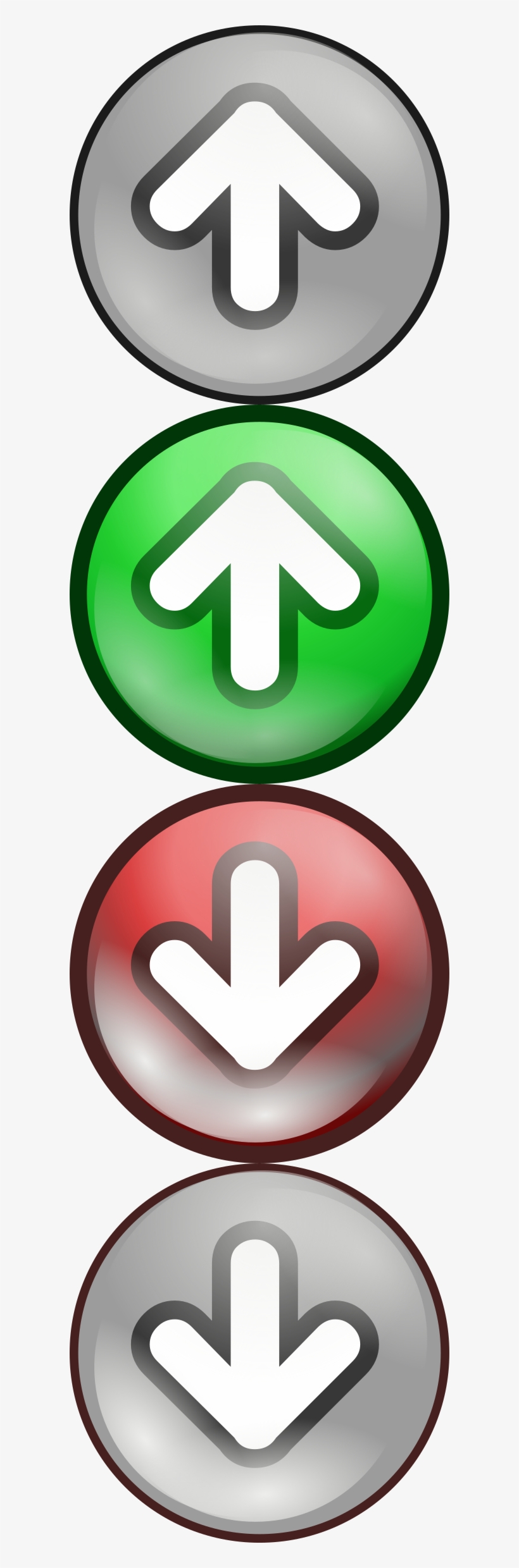This Free Icons Png Design Of Shiny Green/red Voting, transparent png #6707278