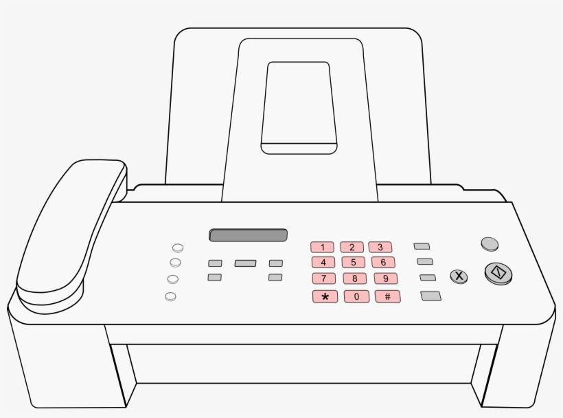This Free Icons Png Design Of Modern Fax Machine, transparent png #6712149