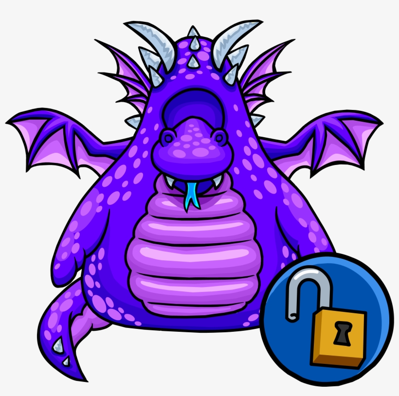 Purple Dragon Costume Unlockable Icon, transparent png #6716271