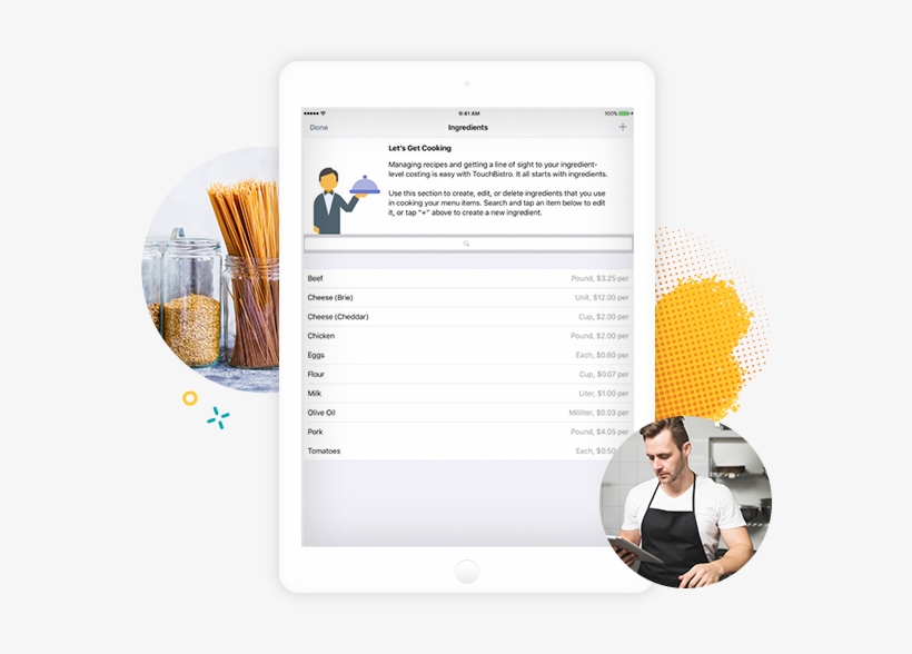 Ipad Showing The Ingredients Modification Section Of, transparent png #6716343