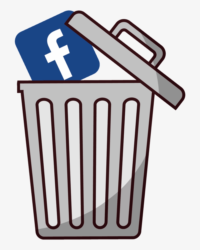 Putting The Facebook Icon In A Trash Can - Free Transparent PNG ...