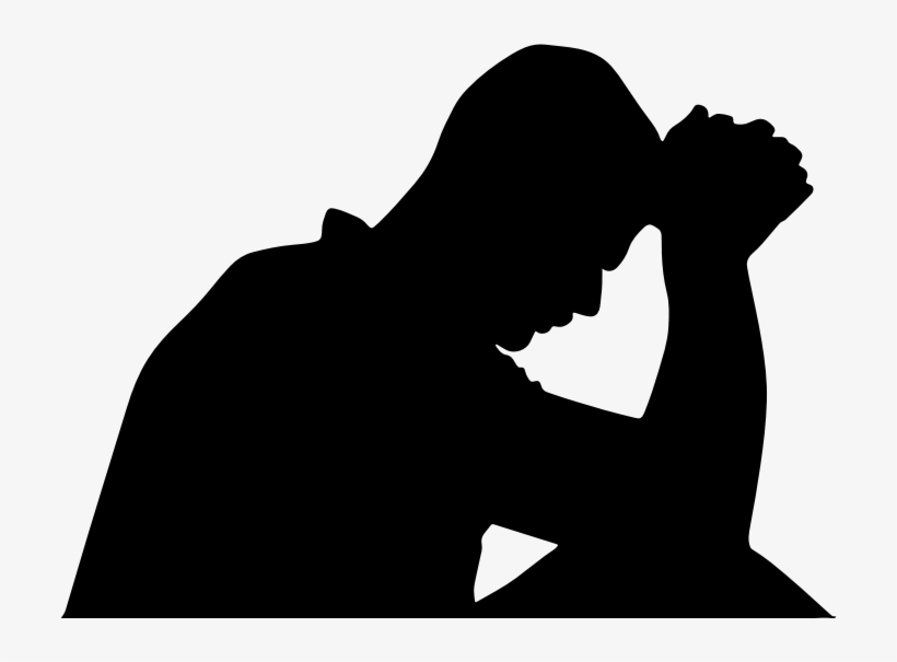 Distraught Man Praying, transparent png #6721464