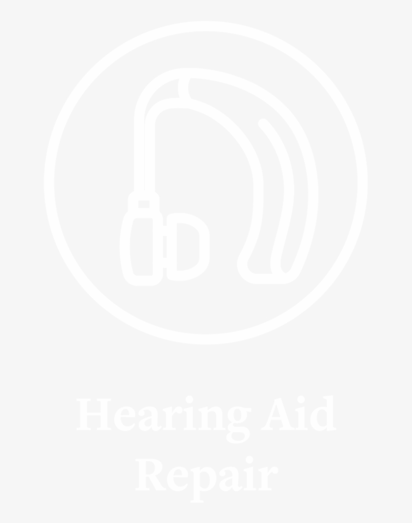 Hearing Aid Repair Circle Icon White Outline With Text-01, transparent png #6723514