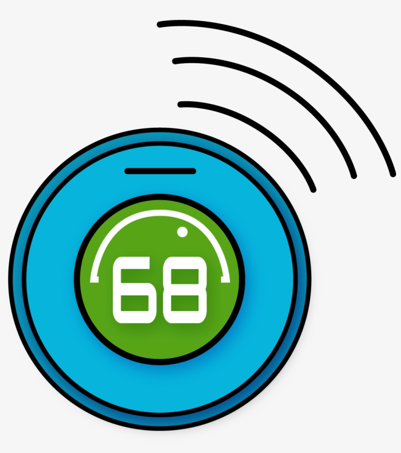 1 Smart-thermostat, transparent png #6723885