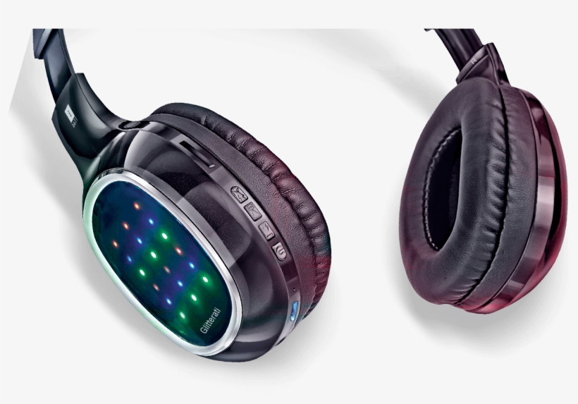 Headset With Led, Disco Headset, transparent png #6723928