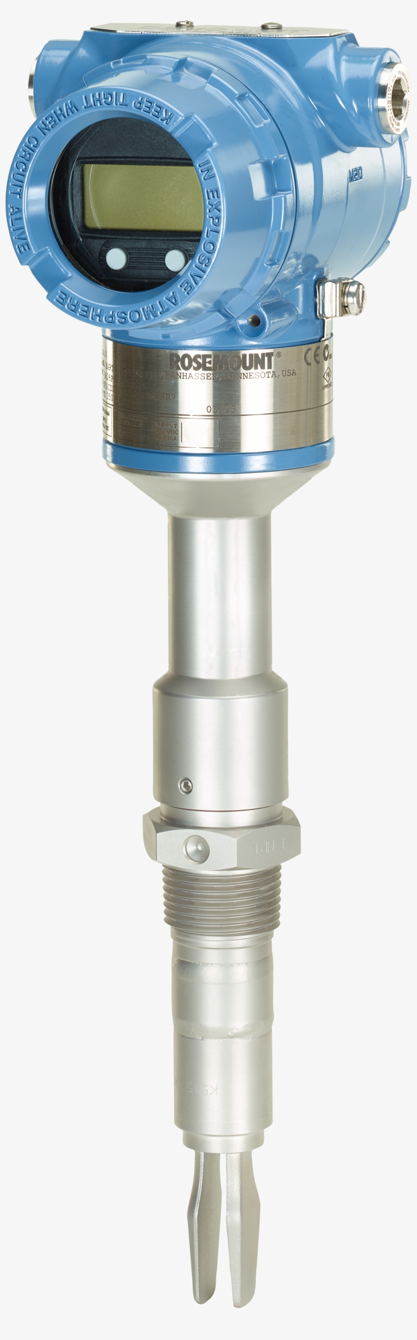 Rosemount 2140 Hart Vibrating Fork Level Detector High, transparent png #6724650