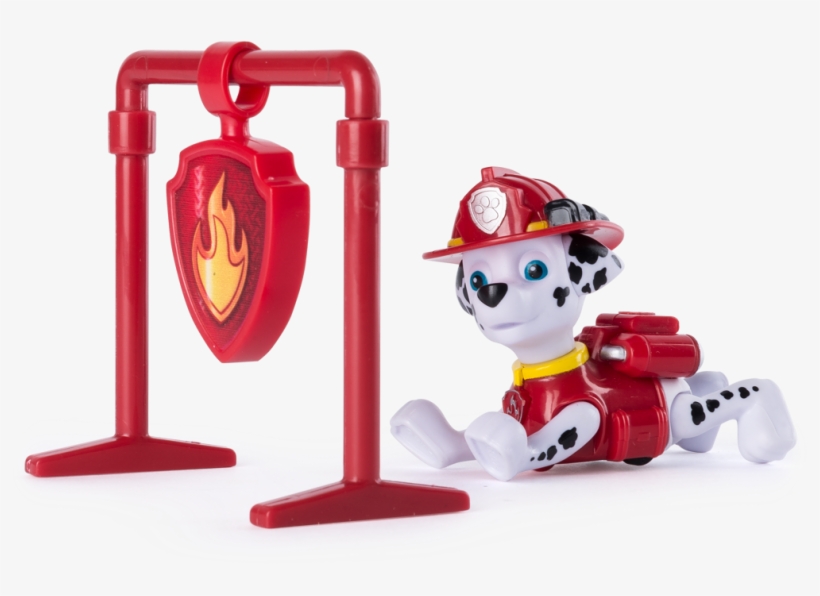 Paw Patrol Actionvalp Och Bricka, Marshall Pull&amp, transparent png #6724876