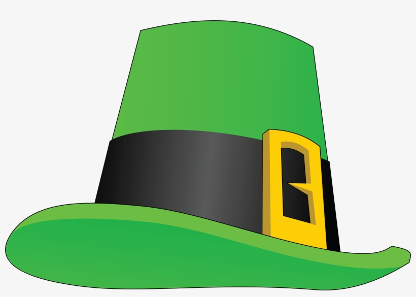Free Clipart Of A St Paddys Day Leprechaun Hat, transparent png #6725336