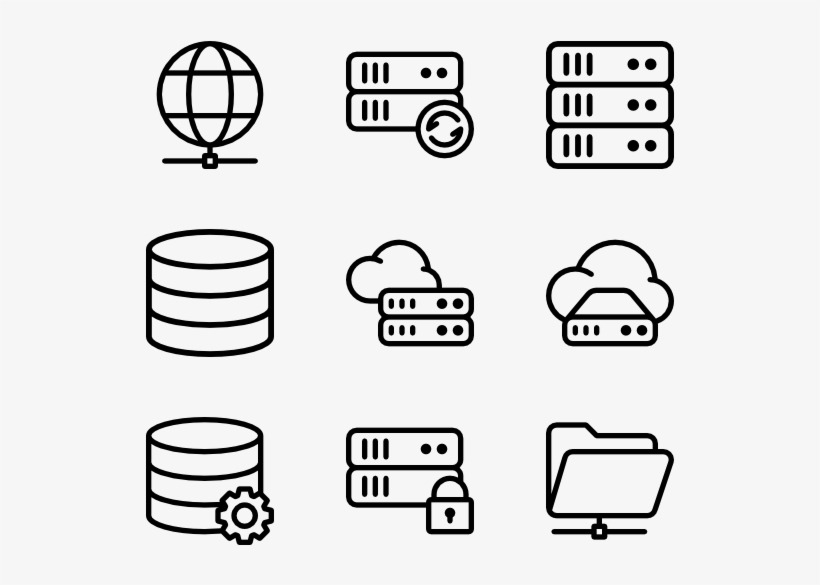 Servers & Database, transparent png #6728074
