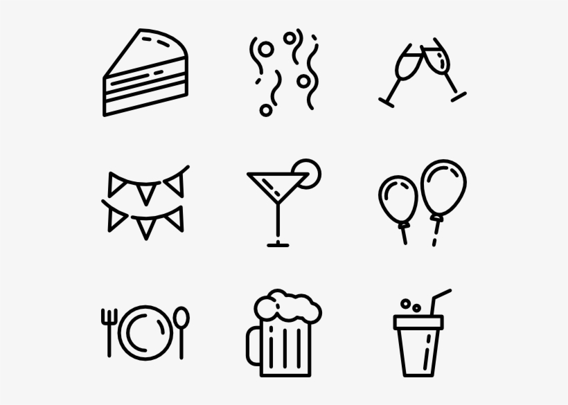 Birthday Party Icons, transparent png #6732528