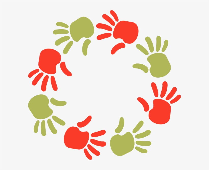 How To Set Use Green And Orange Circle Of Hands Icon, transparent png #6733597