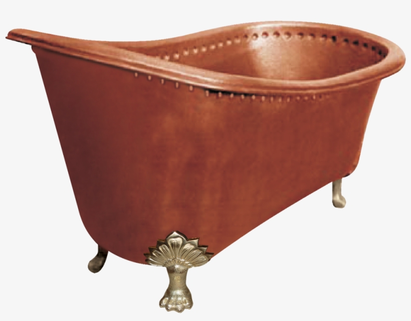 Copper Bathtub Clawfoot Design By Coppersmith Creations, transparent png #6735770