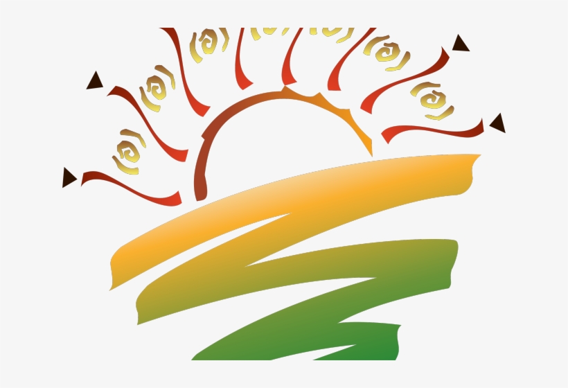 Palm Tree Clipart Sunset Logo, transparent png #6735843