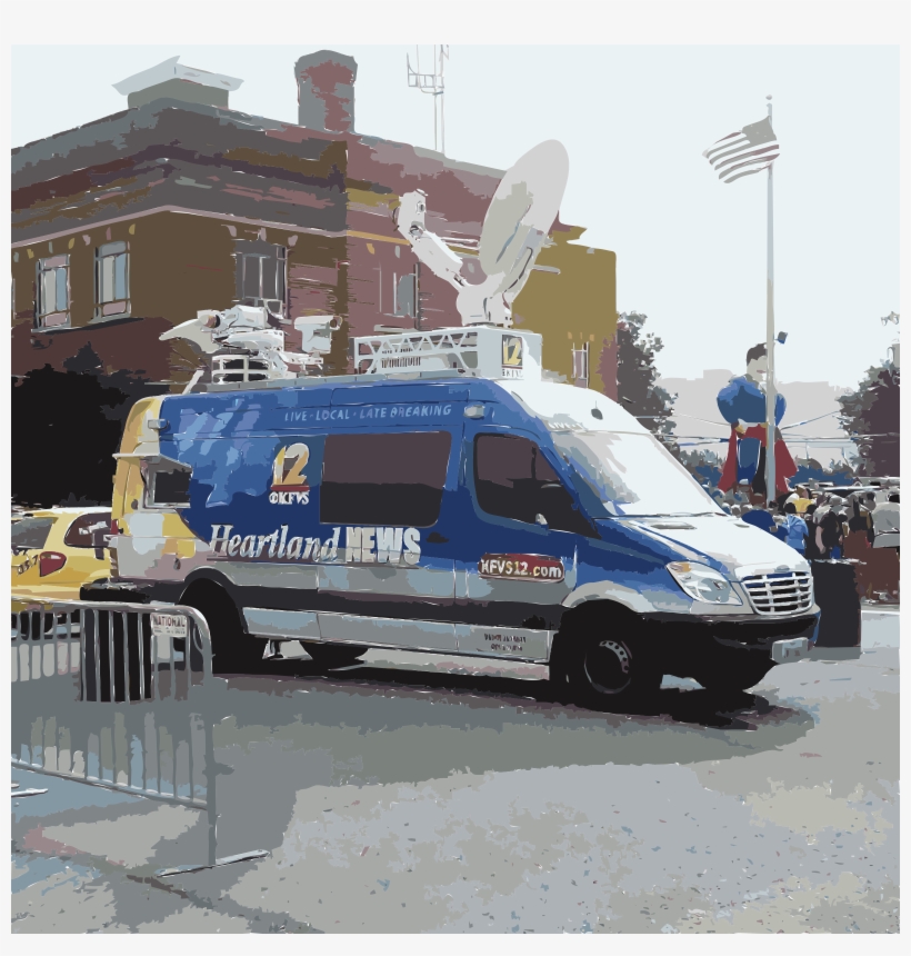 This Free Icons Png Design Of News Van, transparent png #6736043