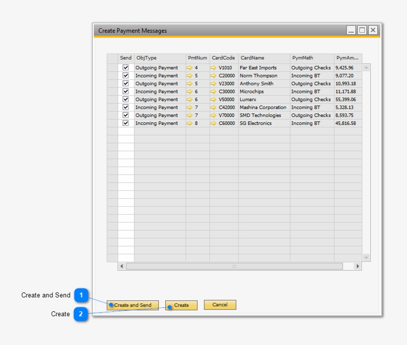 Click The 'create And Send' Button To Start Processing, transparent png #6736929