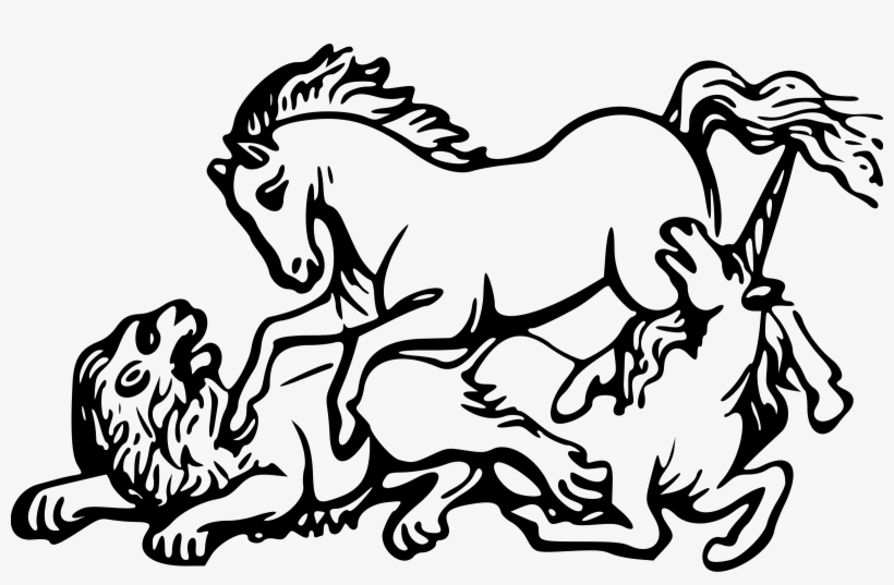 Horse And Unicorn, transparent png #6741001