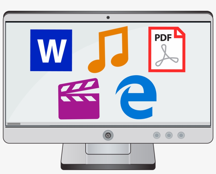 A Computer Screen Showing Some Program Icons - Free Transparent PNG ...