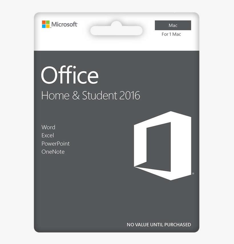 Microsoft Office Home And Student 2016 For Mac, transparent png #6747779