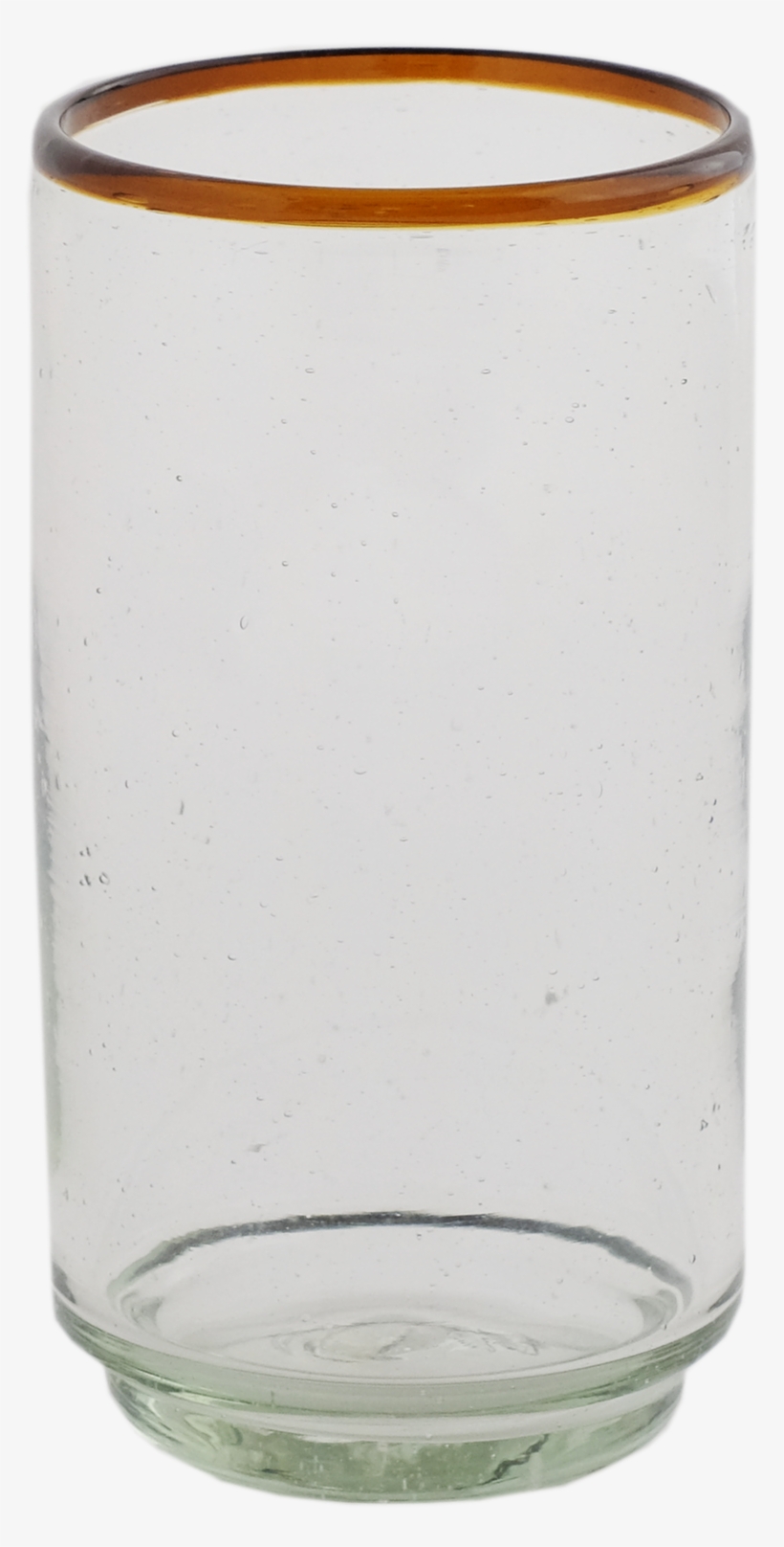 Amber Rim Large Stacking Glass, transparent png #6748017