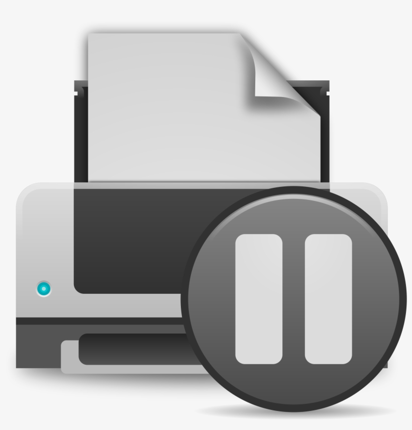This Free Icons Png Design Of Printer Icon Paused, transparent png #6748635
