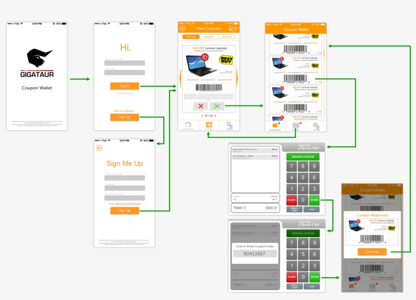 Prototype Ui/ux Designs For Unreleased Daily-deals, transparent png #6749118