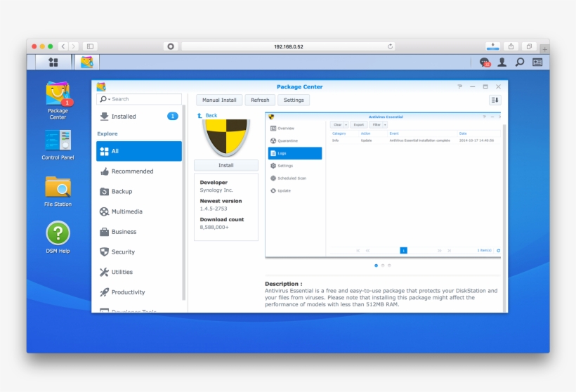 To Install Antivirus On Your Synology, Open Package, transparent png #6753899
