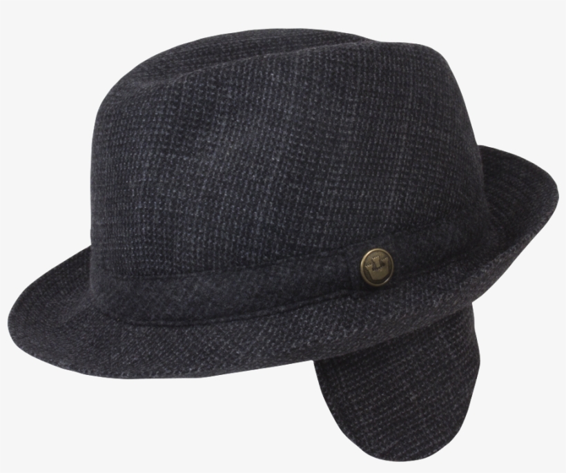 fedora with ear flaps