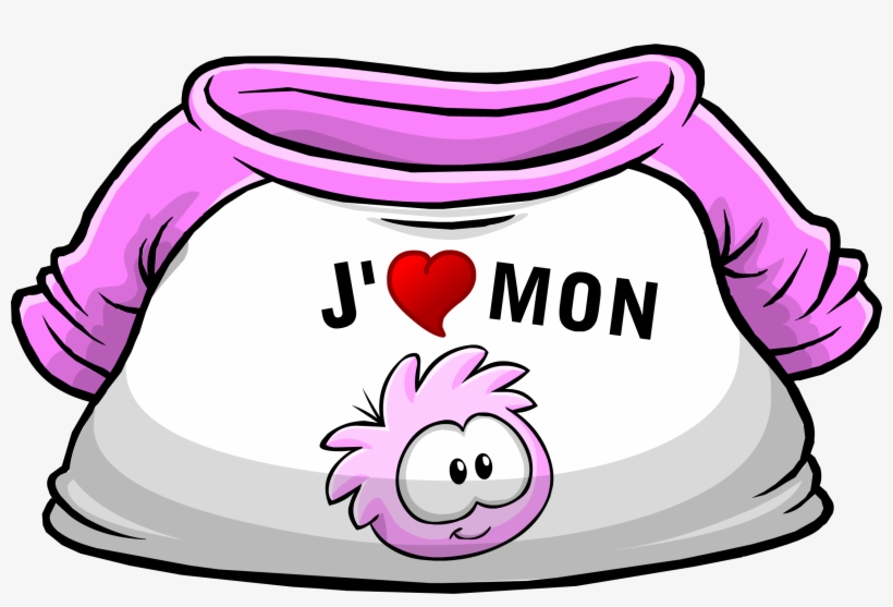 I Heart My Pink Puffle T-shirt Icon Fr, transparent png #6756104