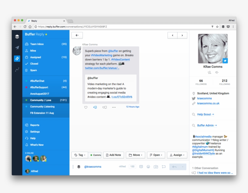 Buffer Reply Social Media Monitoring And Engagement, transparent png #6756985