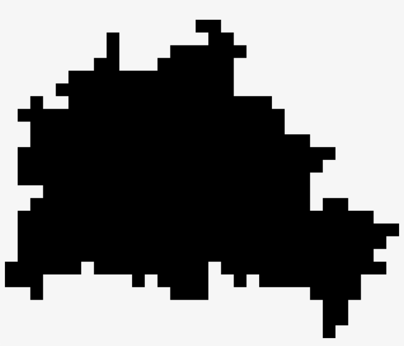 This Free Icons Png Design Of Pixel Berlin Outline, transparent png #6758927