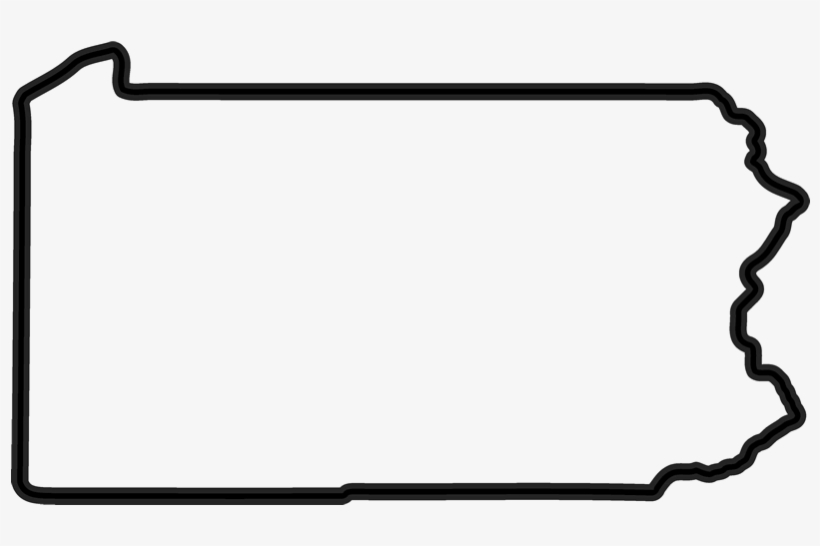 Pennsylvania Outline Rubber Stamp, transparent png #6759147