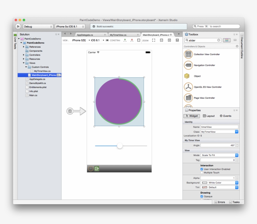 A Custom Control In The Ios Storyboard Designer, transparent png #6759660