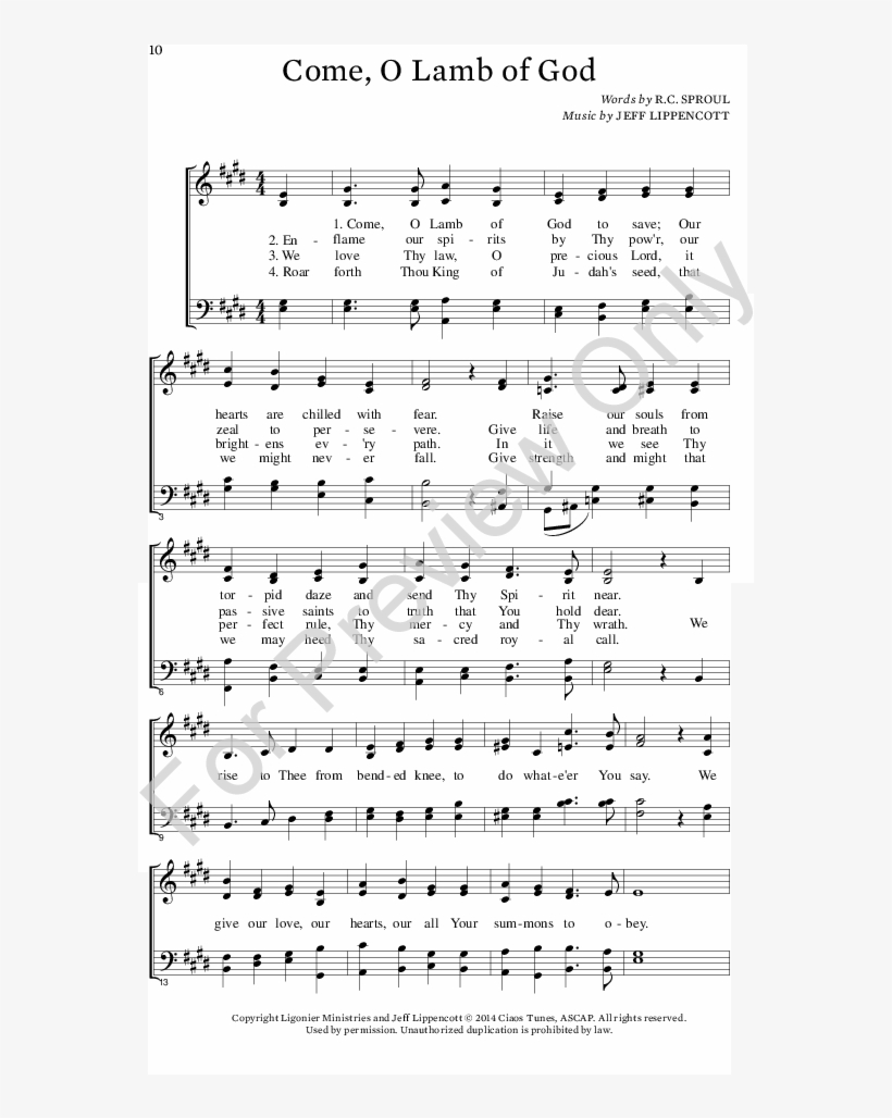 Come O Lamb Of God Thumbnail, transparent png #6764675