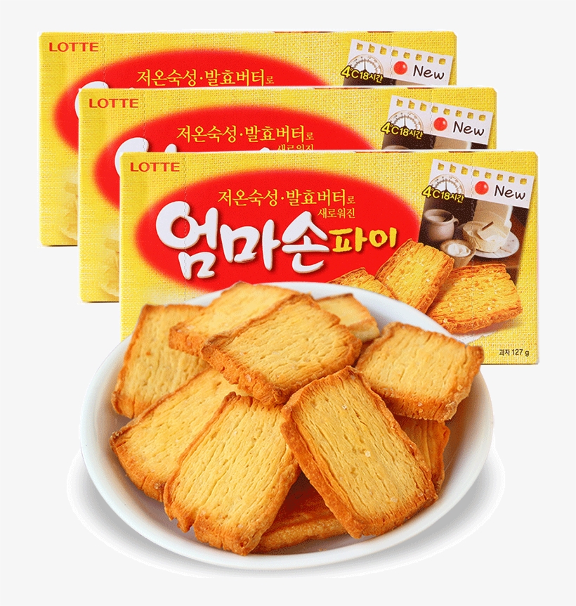 Korea Lotte Mother Hand Pie Cake Melaleuca Cake 127g, transparent png #6765968