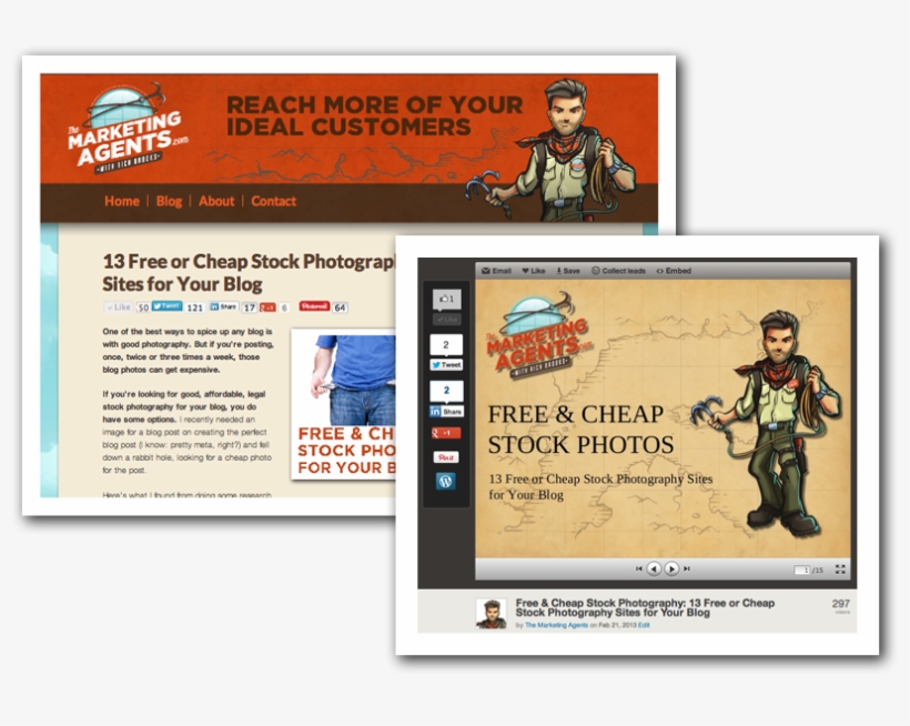 Turn Blog Posts Into Slideshare Docs, transparent png #6769691