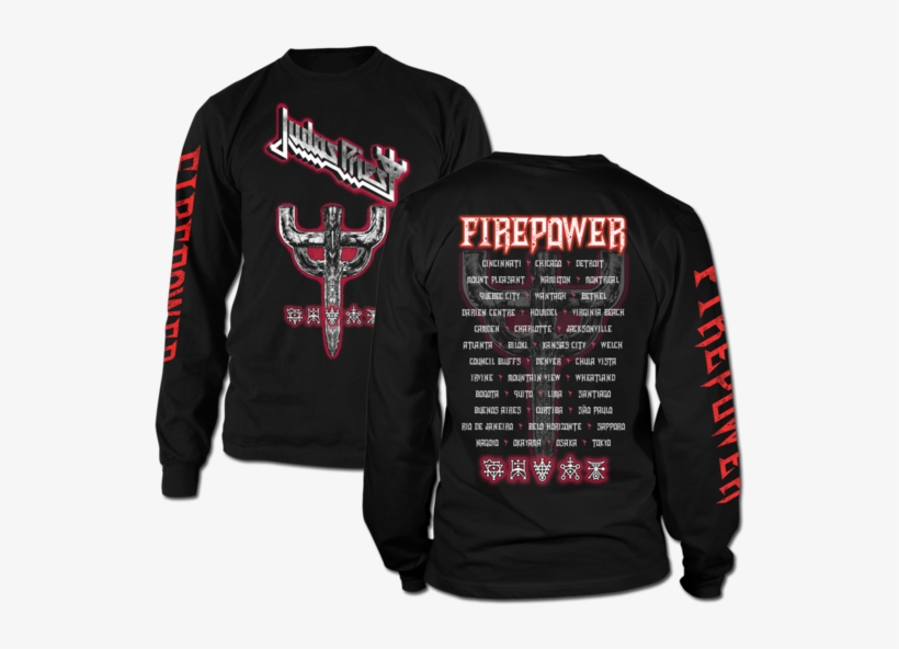 Firepower Graphic Emblem Tour Long Sleeve Tee, transparent png #6778428