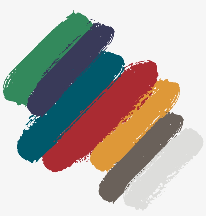 Seven Paint Swipes, Representing The Colors Of The, transparent png #6779496