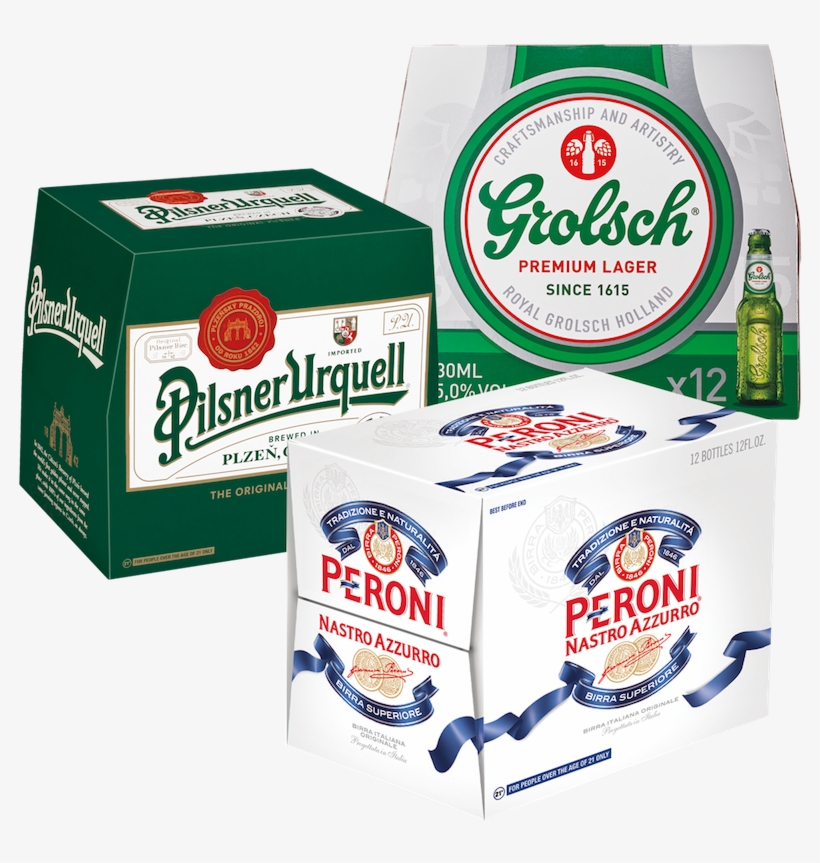 Peroni®, Pilsner Urquell® Or Grolsch®, transparent png #6780473
